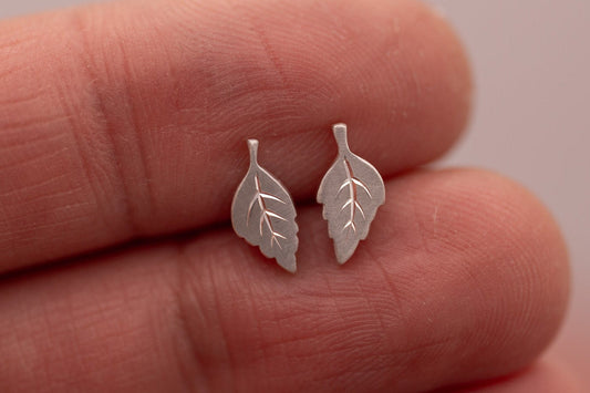 Boucle d'oreille Feuille de rose